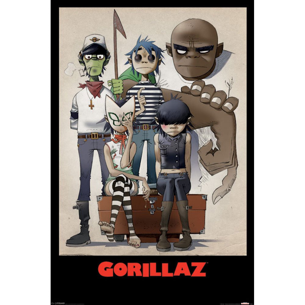 GORILLAZ ゴリラズ - All Here / ポスター - PGS